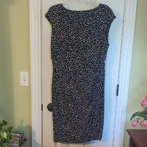 Ralph Lauren Black and White Midi Dress